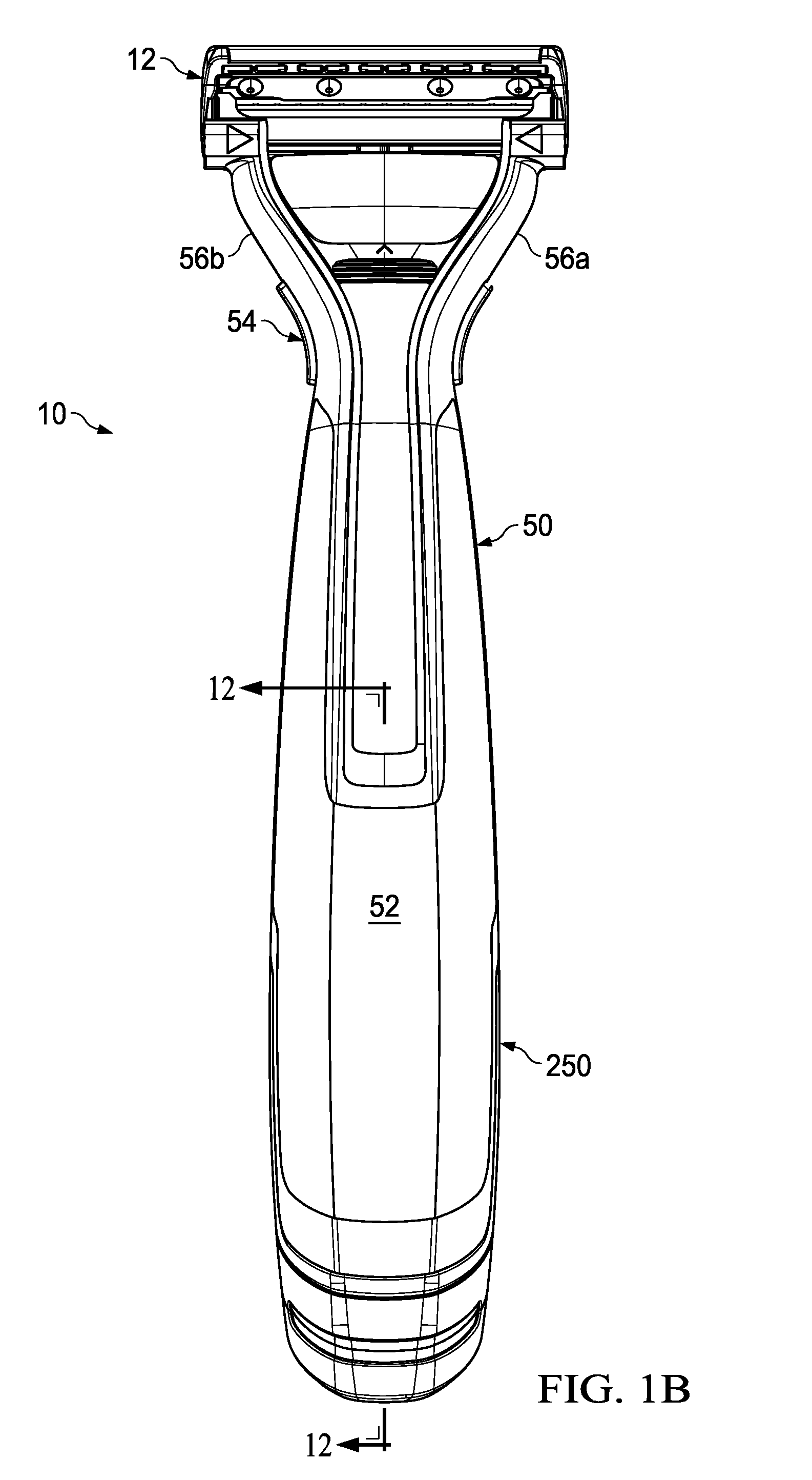 Hair Removal Cartridge with Elongated Recess Region