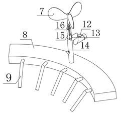 Tree seedling fixing and correcting device with irregular watering function and used for tree planting