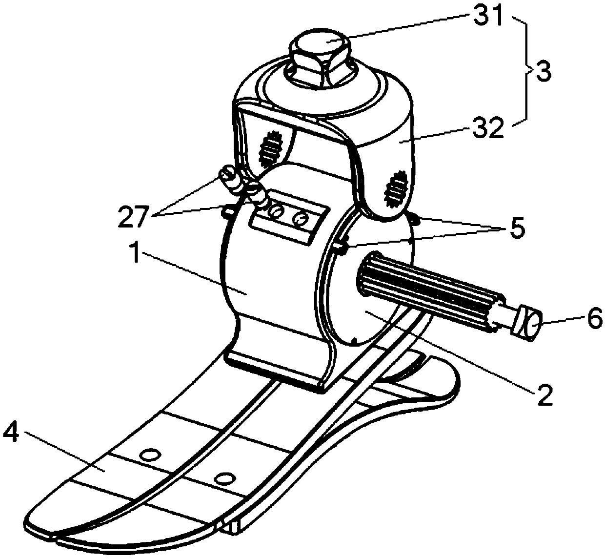 Hydraulic bionic ankle joint