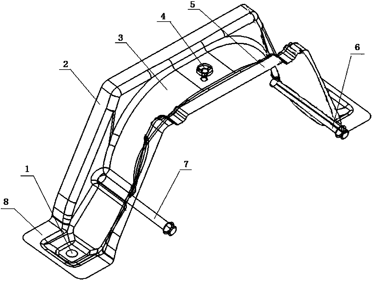 Exhaust pipe installation support