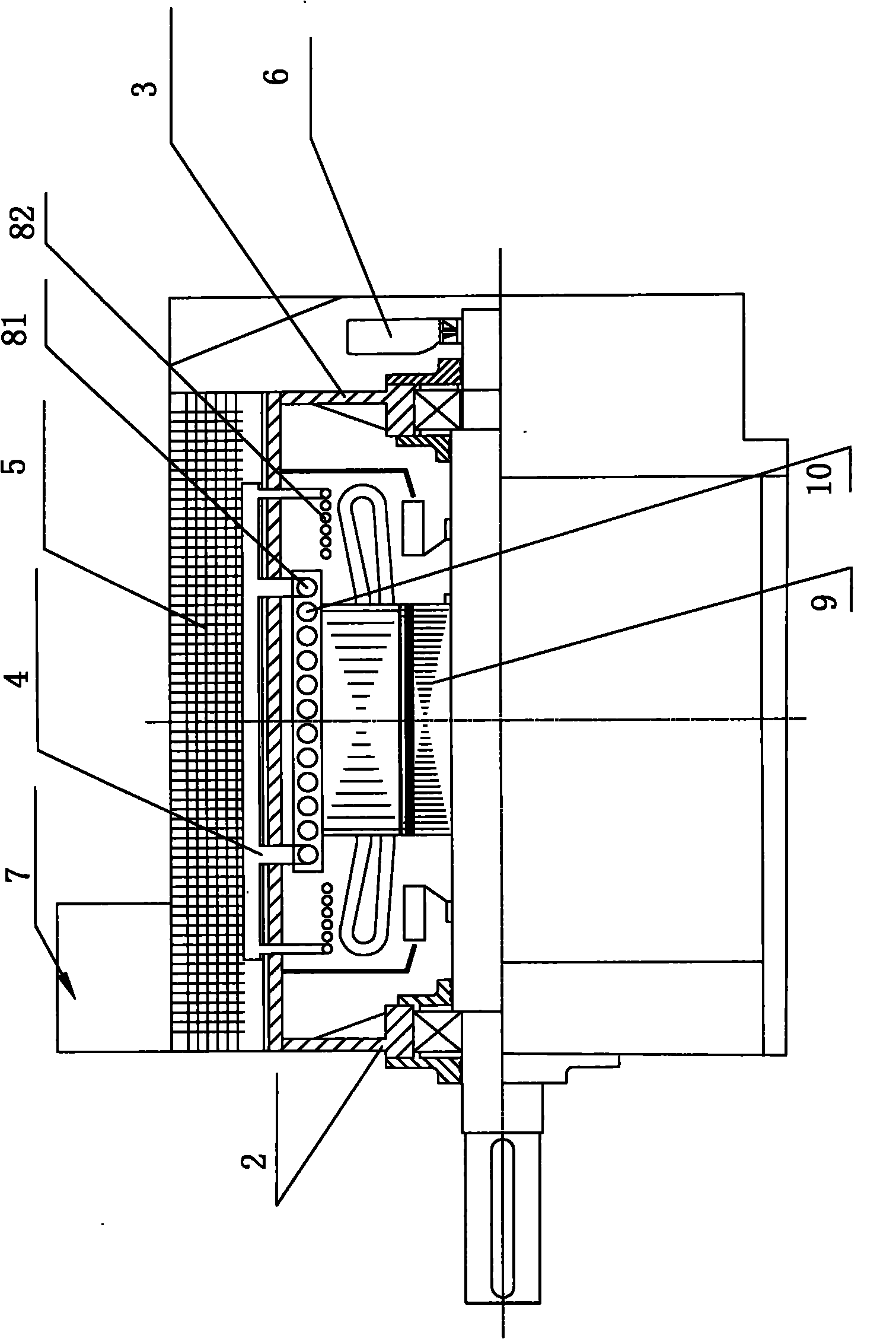 Superconductive radiating motor