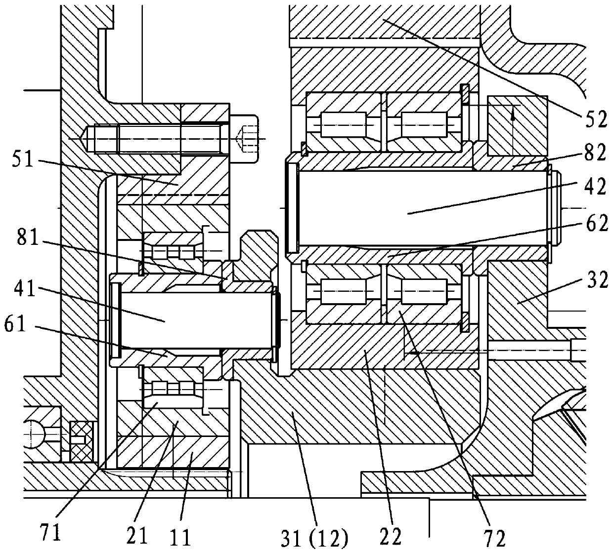 Electric drive axle of double-stage planetary gear reducer