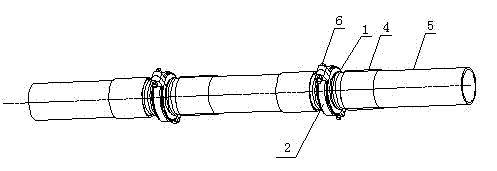 Novel connection mode for steel mesh skeleton plastic compound pipelines