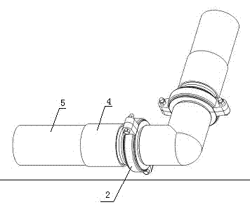 Novel connection mode for steel mesh skeleton plastic compound pipelines