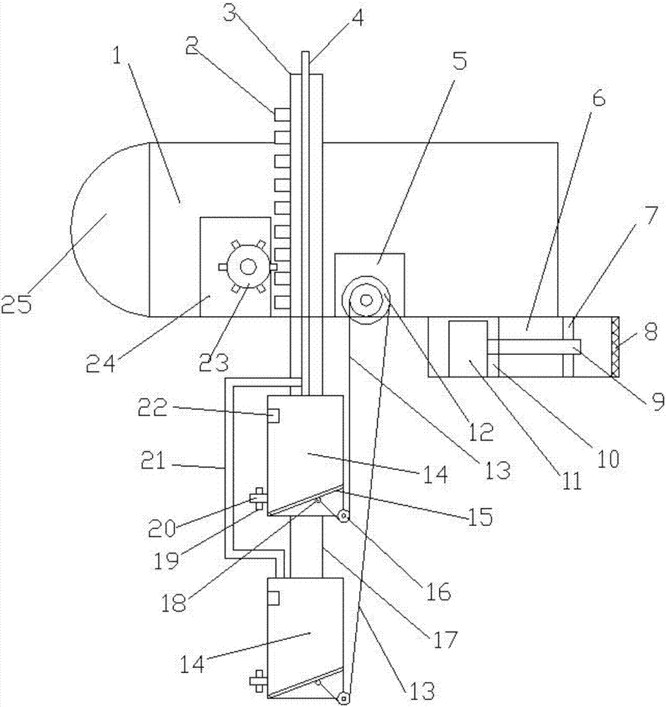 Movable sewage sampling device