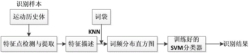 Human behavior identification method based on depth information