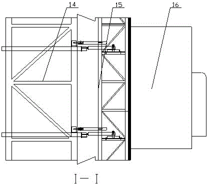 Connecting device for construction elevator to be attached to tower crane