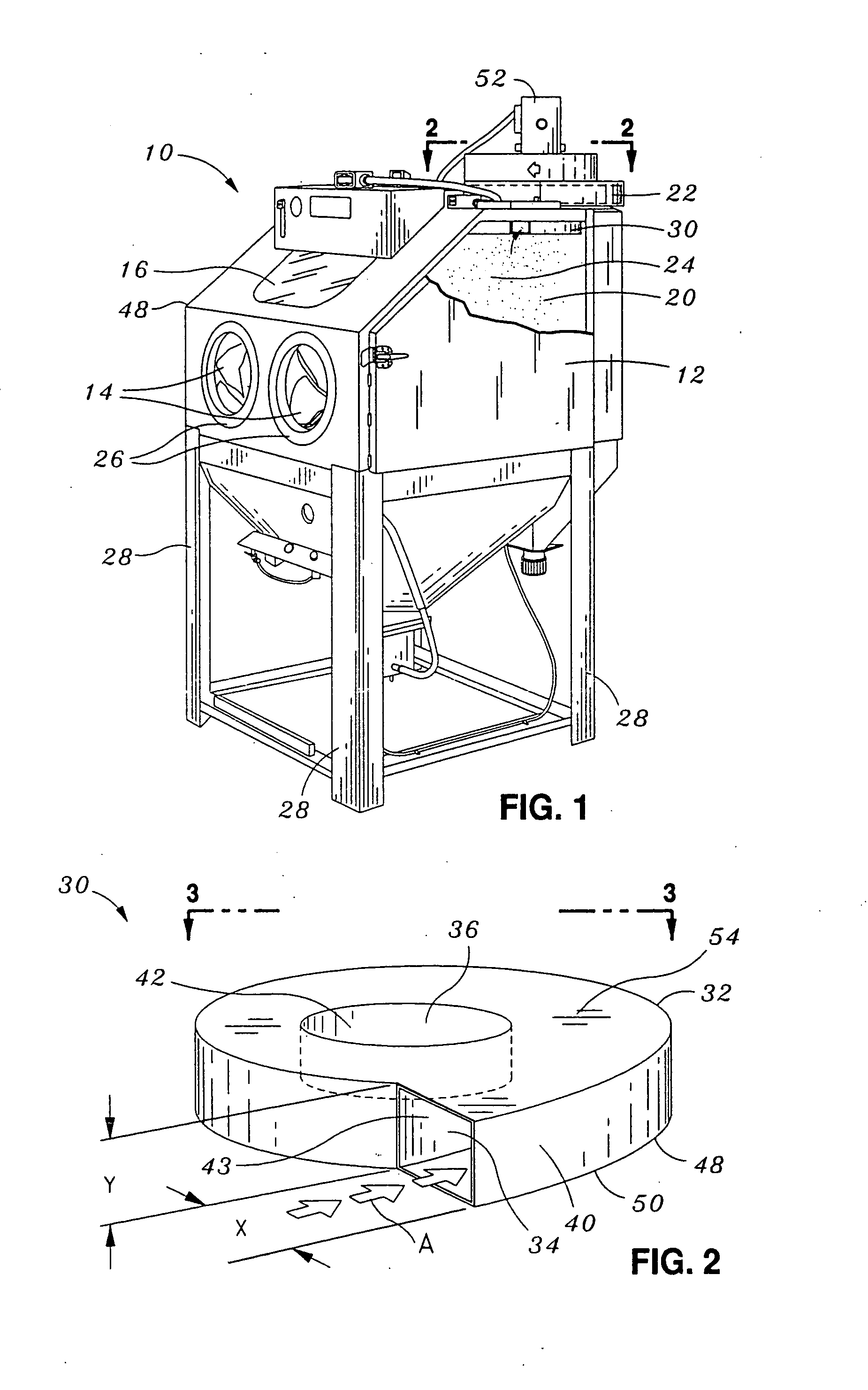 Abrasive and dust separator