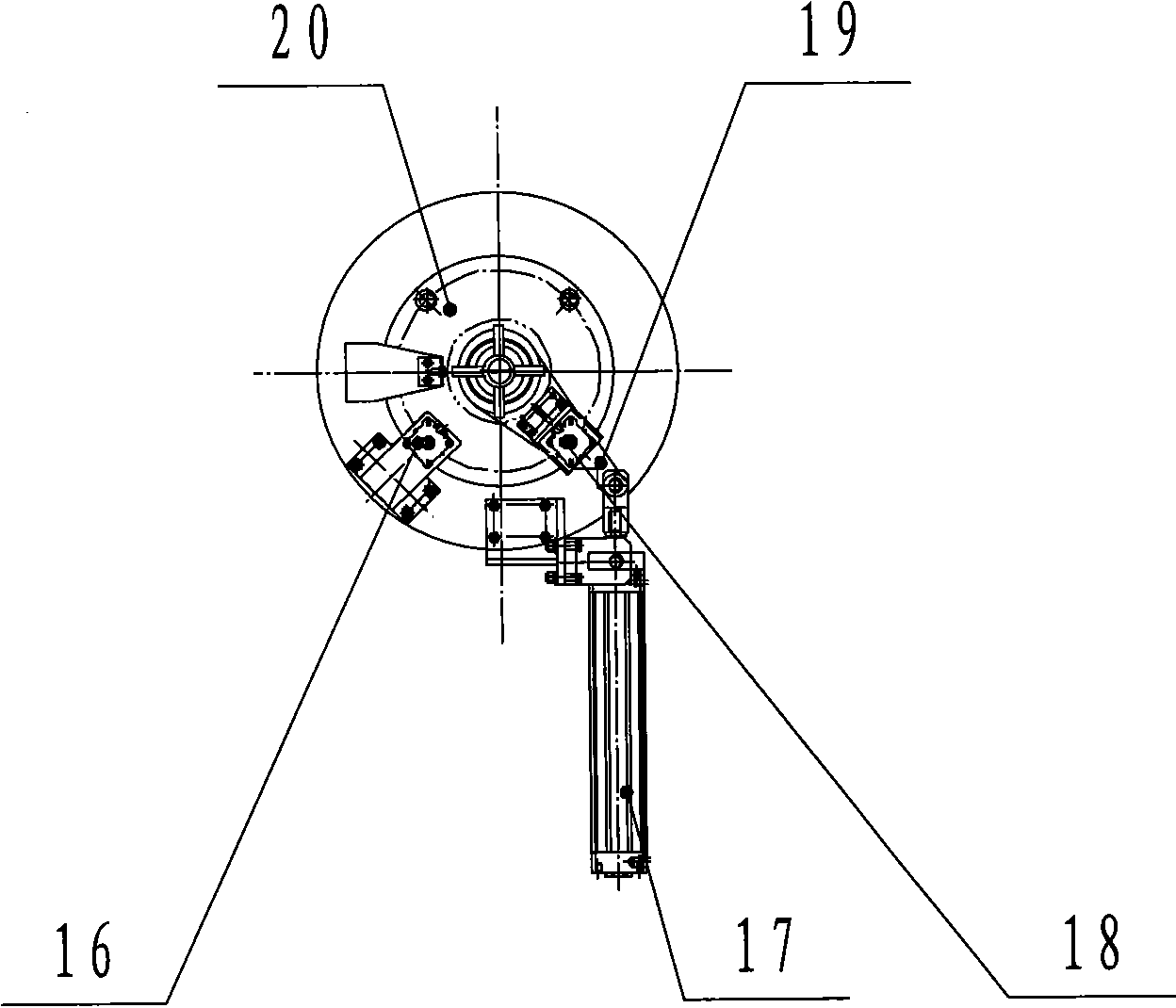 Rotary type multi-station lifting ultrasonic washer