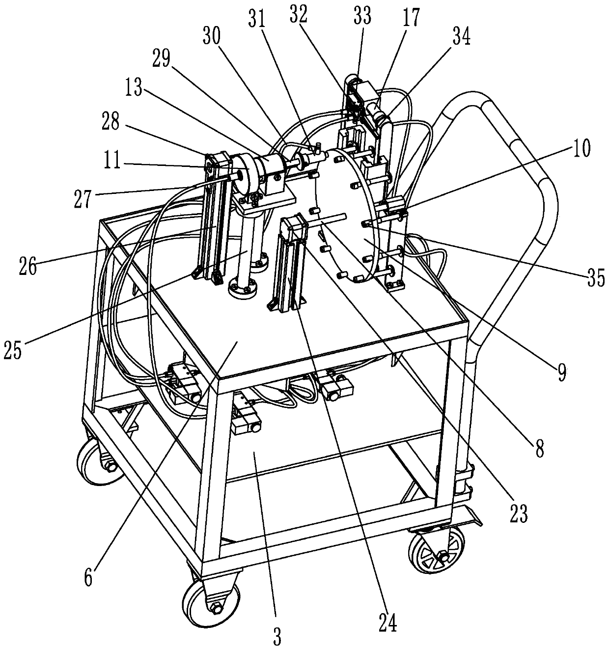 Latex balloon automatic inflation sealing device