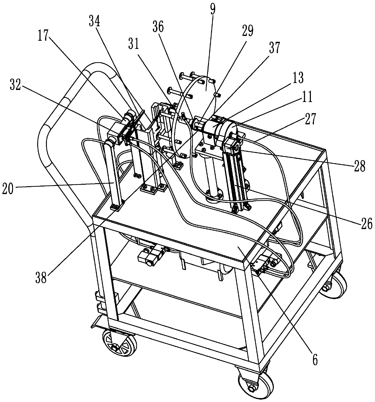 Latex balloon automatic inflation sealing device