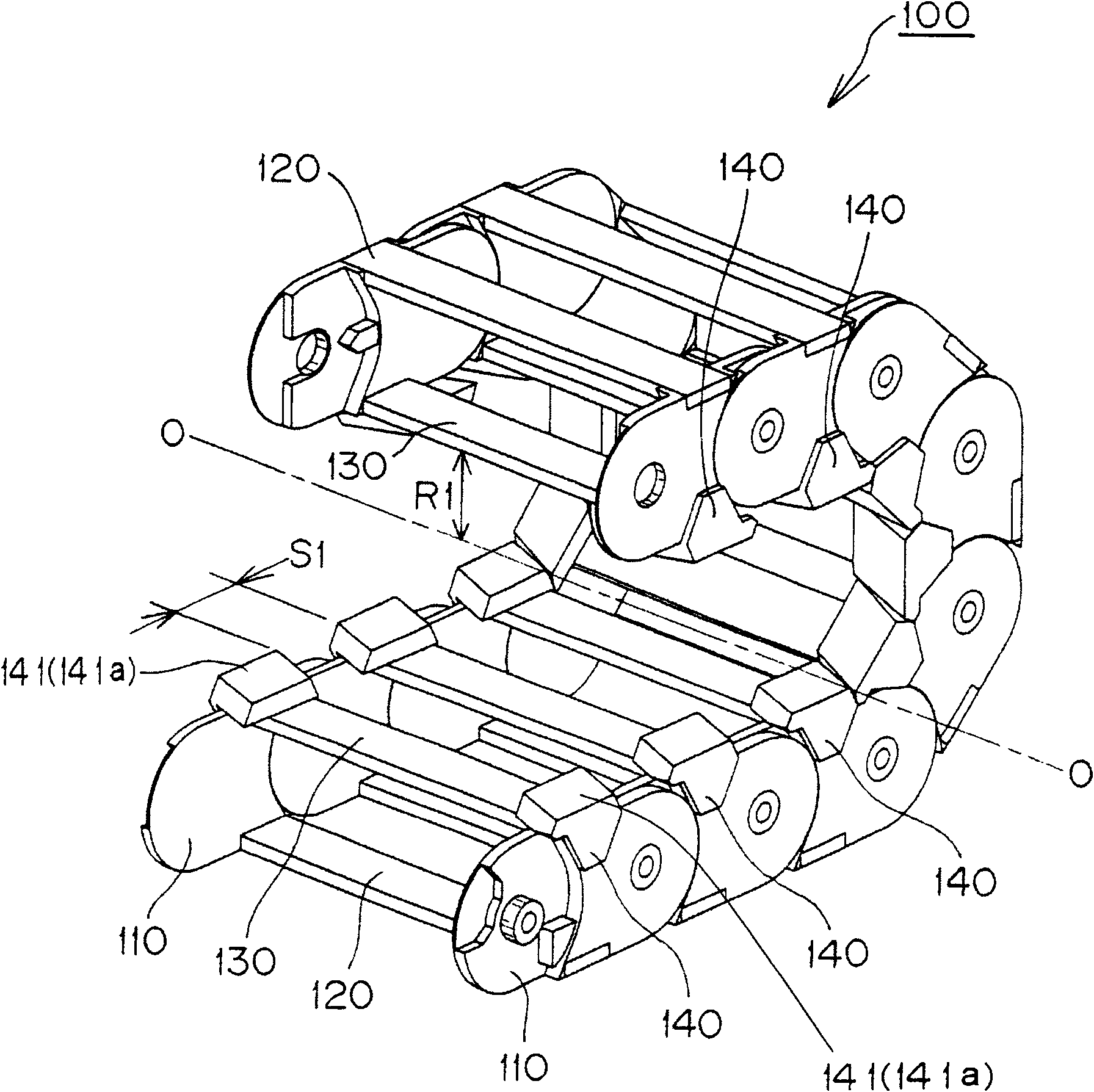 Cable or the like protecting and guiding device