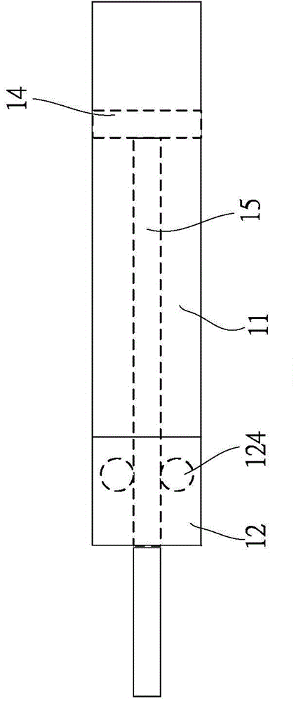 Air pressure executive device with automatic locking buckling function