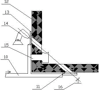 A grating cooling device for positioning detection of stepping heating furnace