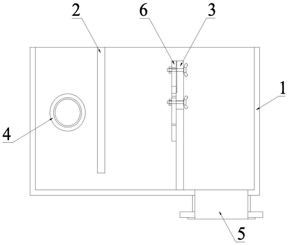 Water distributor device capable of accurately adjusting flow and adjusting method