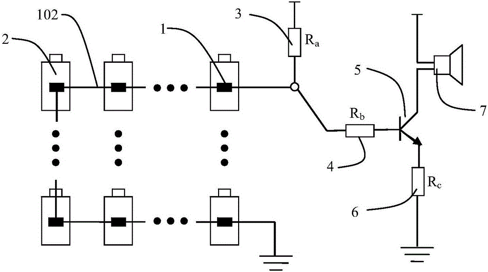 Power battery thermorunaway automatic alarm device and method