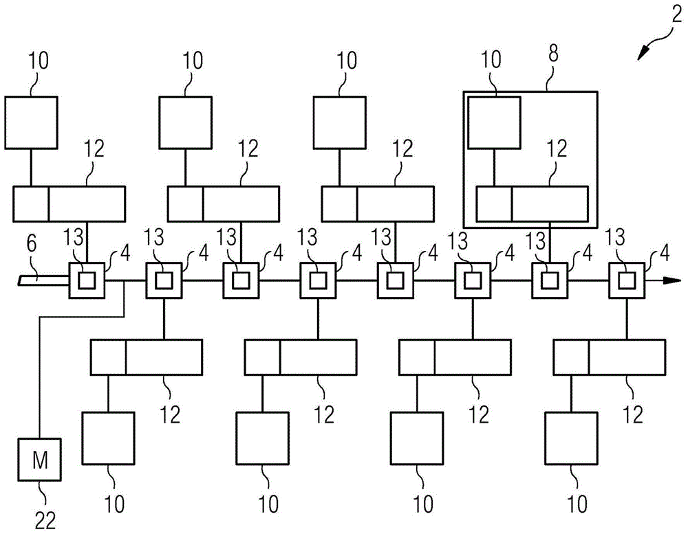 Method for processing rolling stock in a rolling mill train