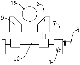 Accurate positioning type forging and pressing device