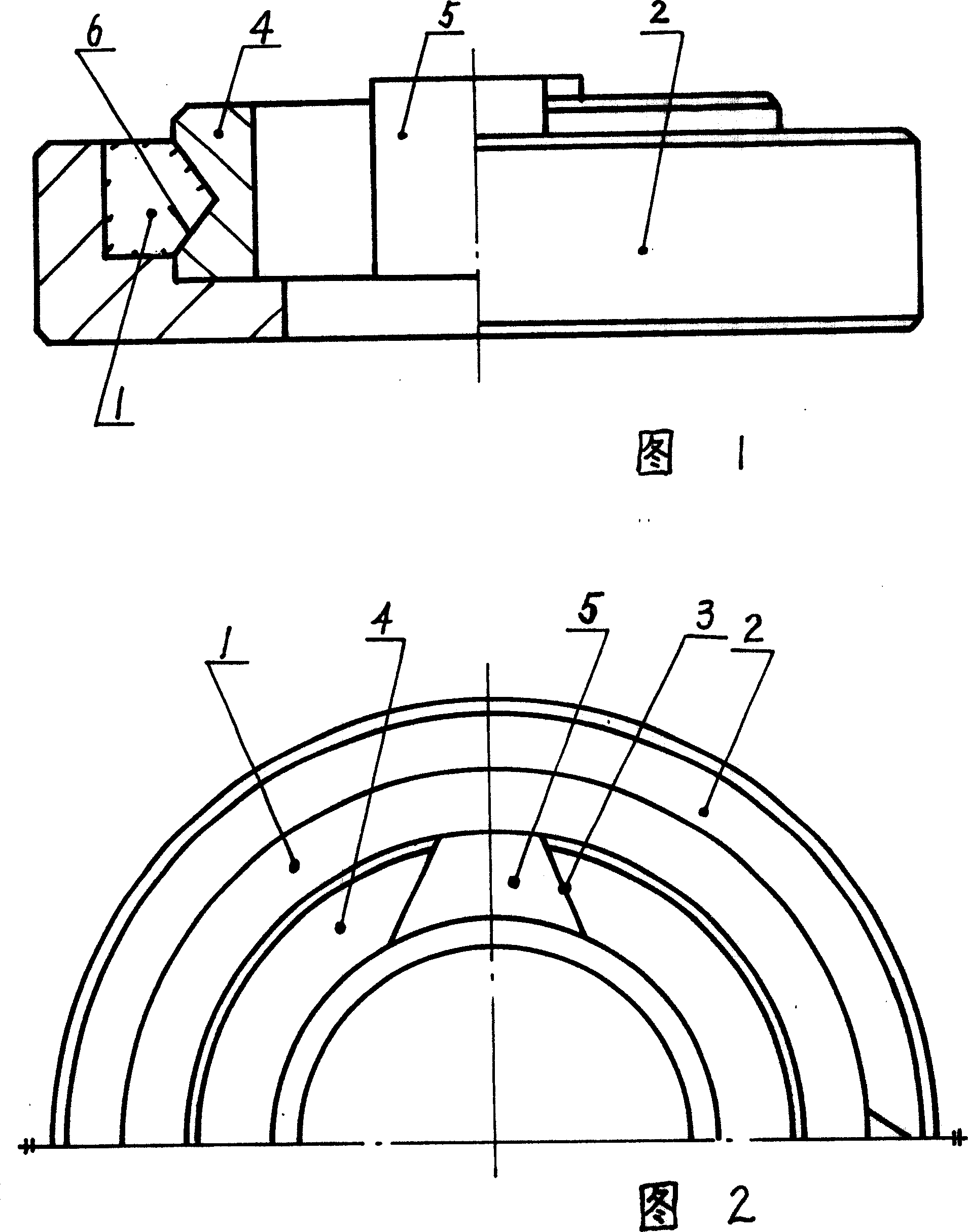 Combined mould for precasting ring-type forge piece cast steel billet