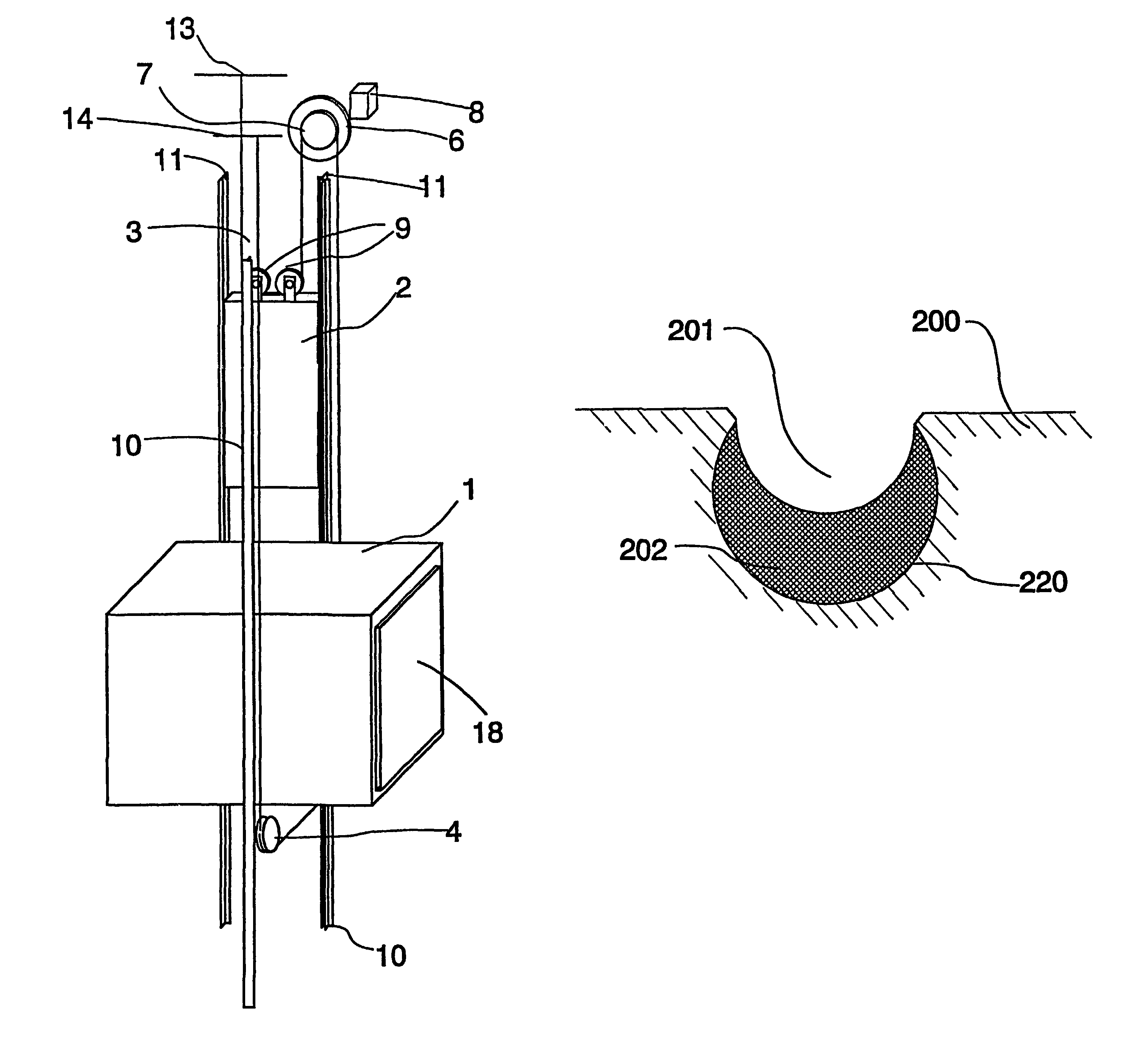 Elevator and traction sheave of an elevator