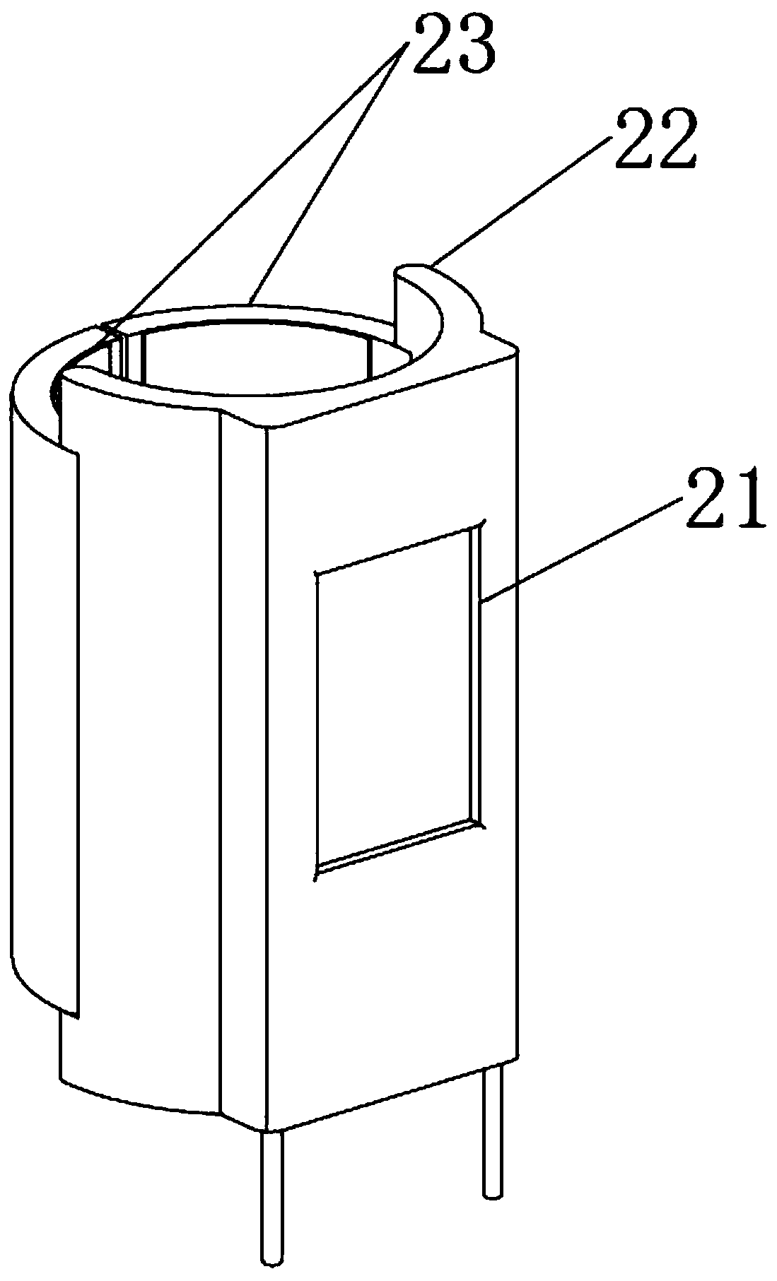 Farmland stationary type environment data collection modularization device capable of realizing quick assembling