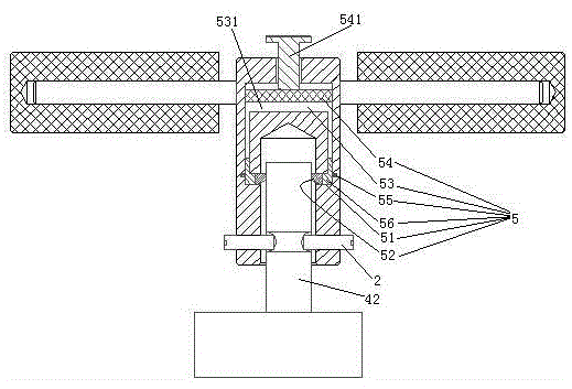 Clutch hub demounting tool provided with handle sleeve and used for remanufacturing of automatic transmission