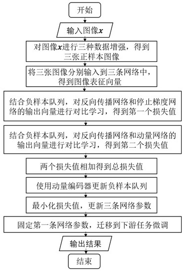 Comparative self-supervised learning method based on multi-network framework