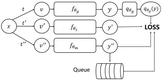 Comparative self-supervised learning method based on multi-network framework