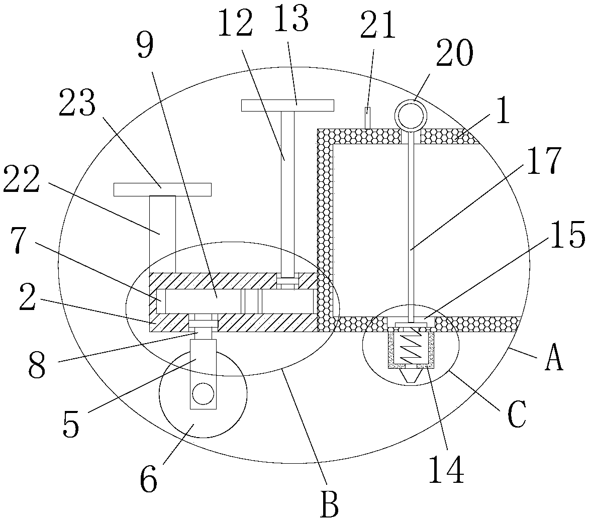 Agricultural mechanical device for plant protection