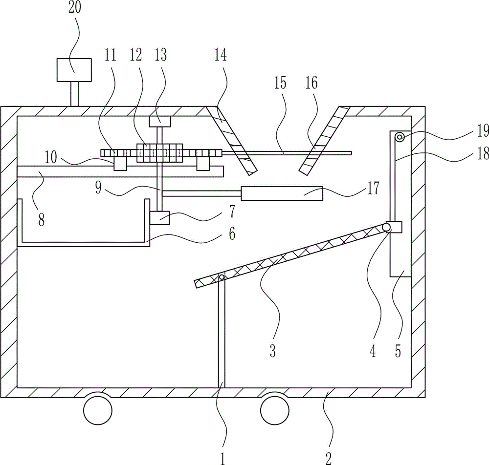 Rapid screening apparatus for treating construction waste