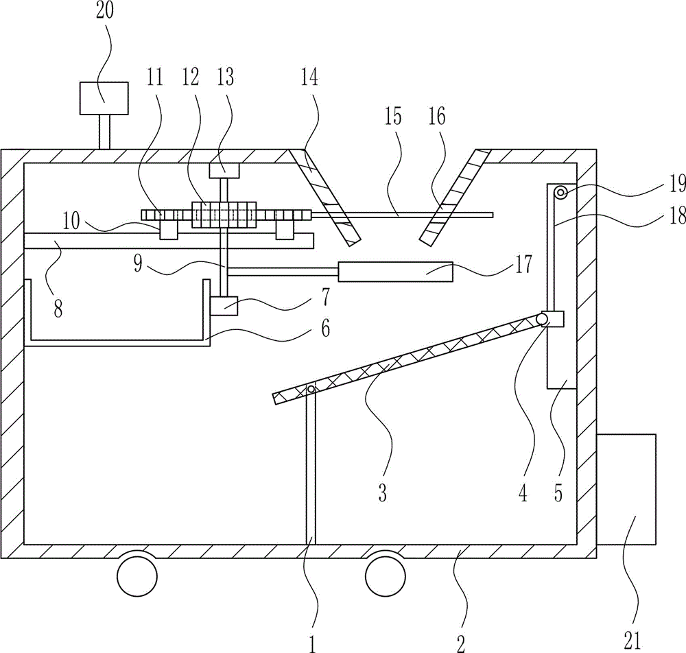 Rapid screening apparatus for treating construction waste