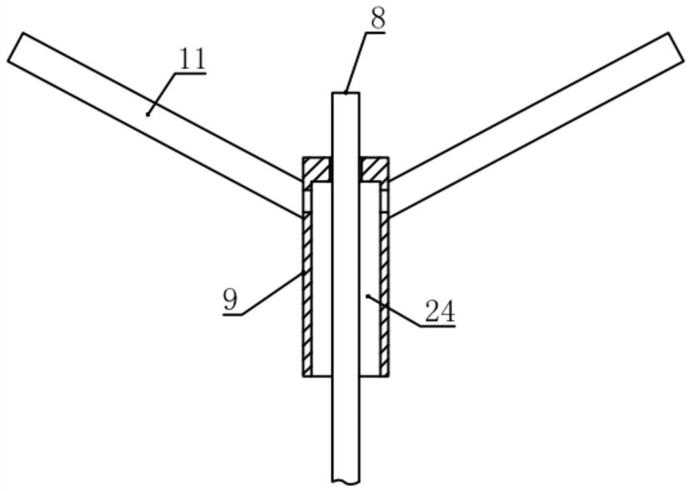 Sewage dosing treatment device