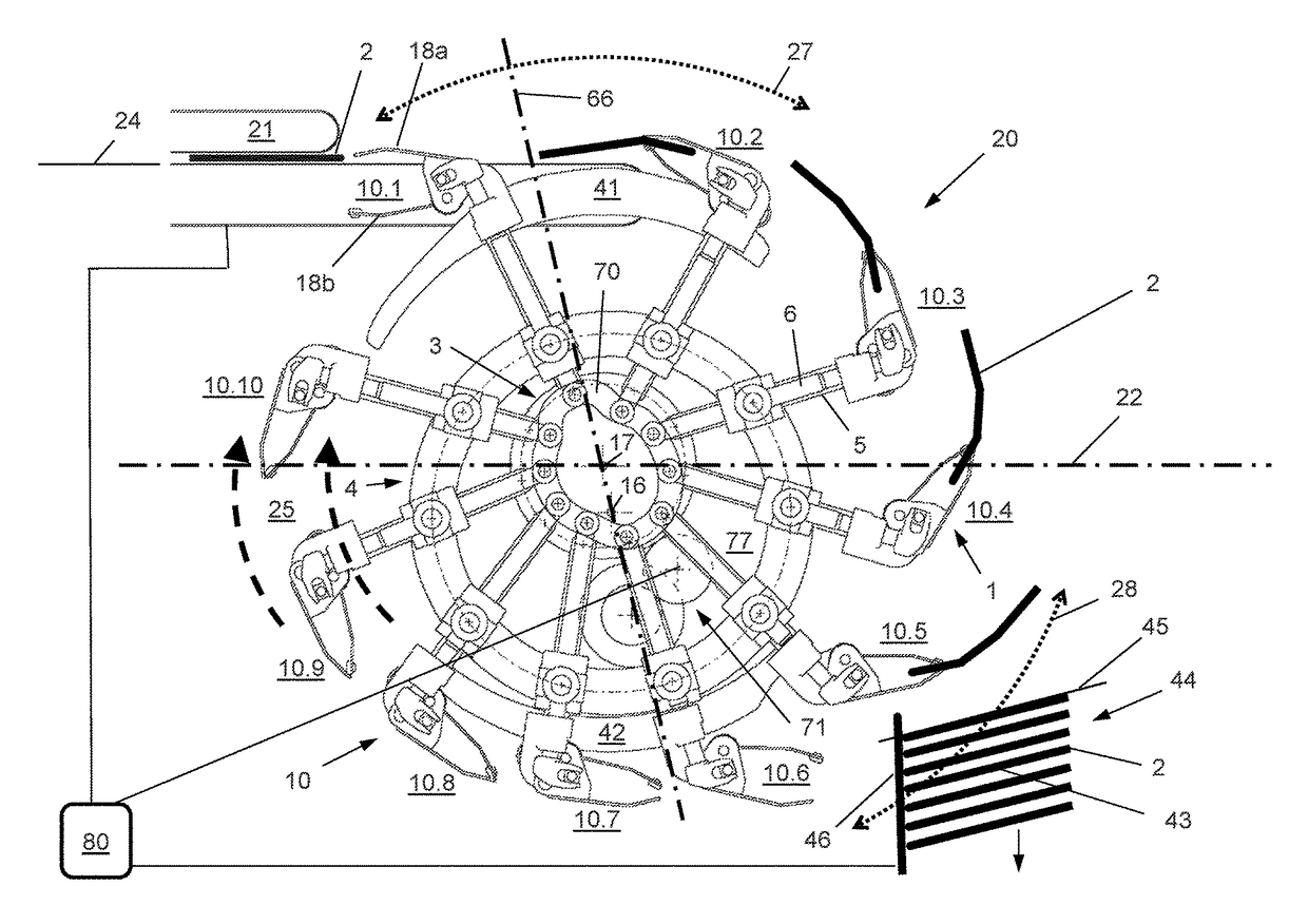 Apparatus and method for forming a stack of advertising material compilations