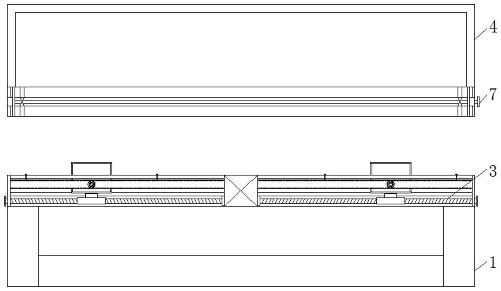 Touch screen rear cover die-casting forming die with adjusting locking structure