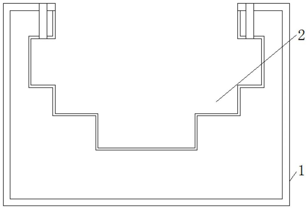 Touch screen rear cover die-casting forming die with adjusting locking structure