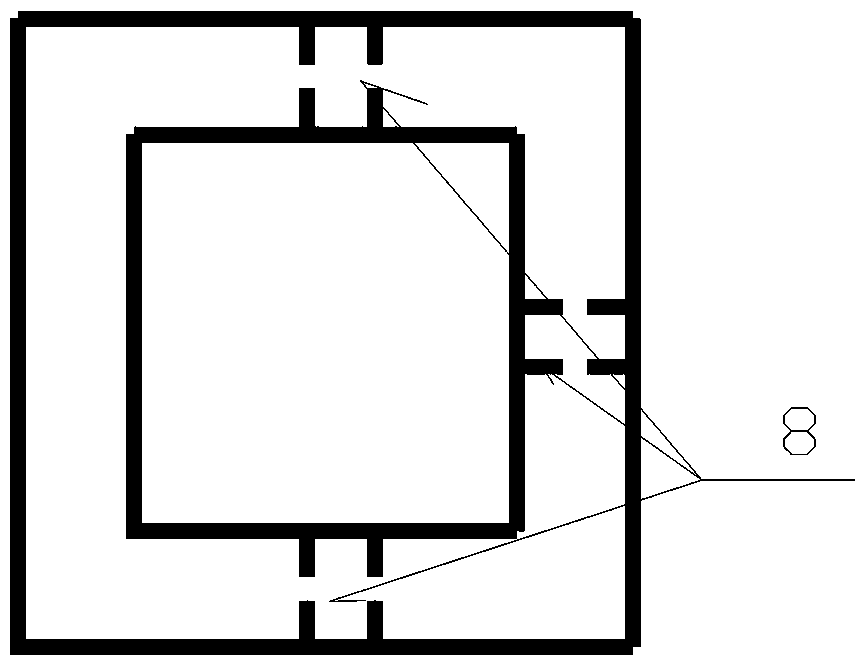 High-speed railway hollow module cutting structure of plateau multi-year frozen soil area