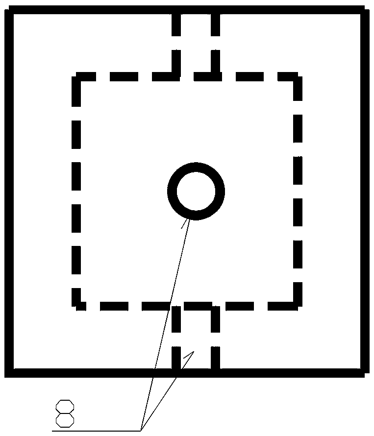 High-speed railway hollow module cutting structure of plateau multi-year frozen soil area