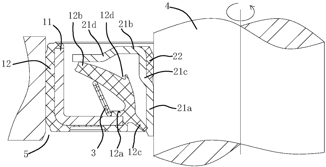 Shaft sealing assembly with large eccentricity resistance and low frictional resistance for gearbox