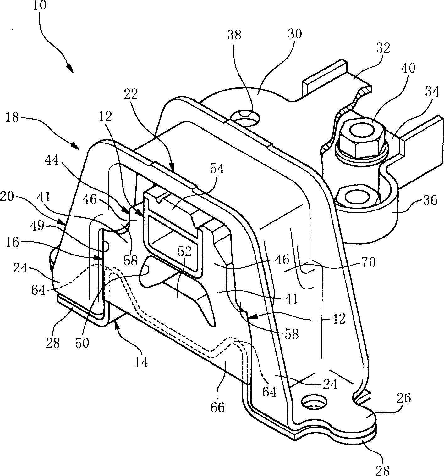 Engine frame