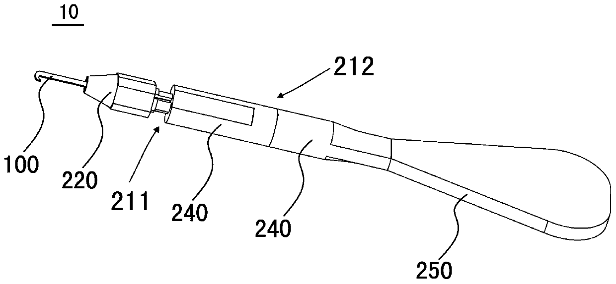 Replaceable needle fixing sleeve structure and crochet needle combination device