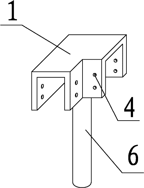 Bottom template for building floorslab and construction method thereof