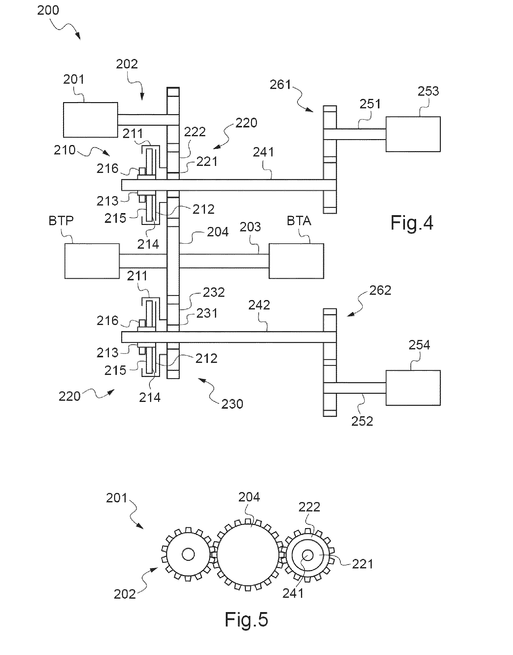 Hybrid engine installation and a method of controlling such an engine installation