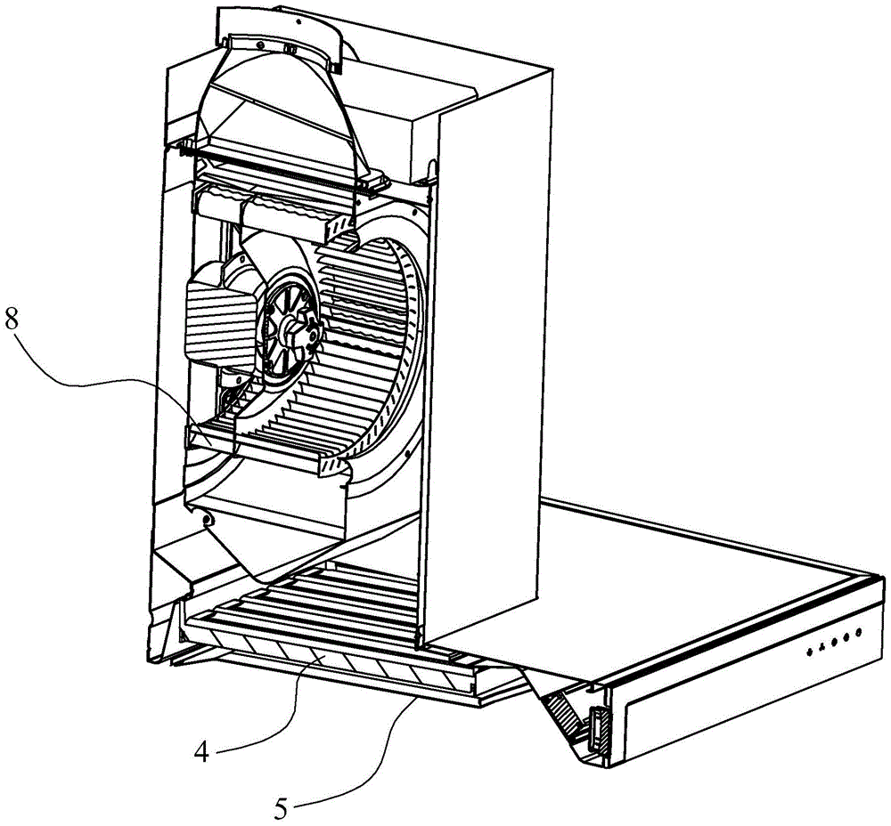 An oil filter device and its rotating collision oil filter structure