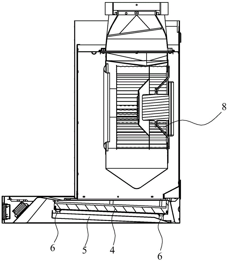 An oil filter device and its rotating collision oil filter structure