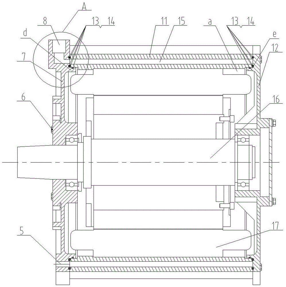 Motor shell water-cooling structure