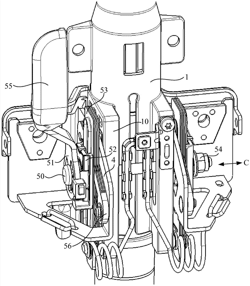 Vehicle, steering system of vehicle, and adjustable steering column of vehicle