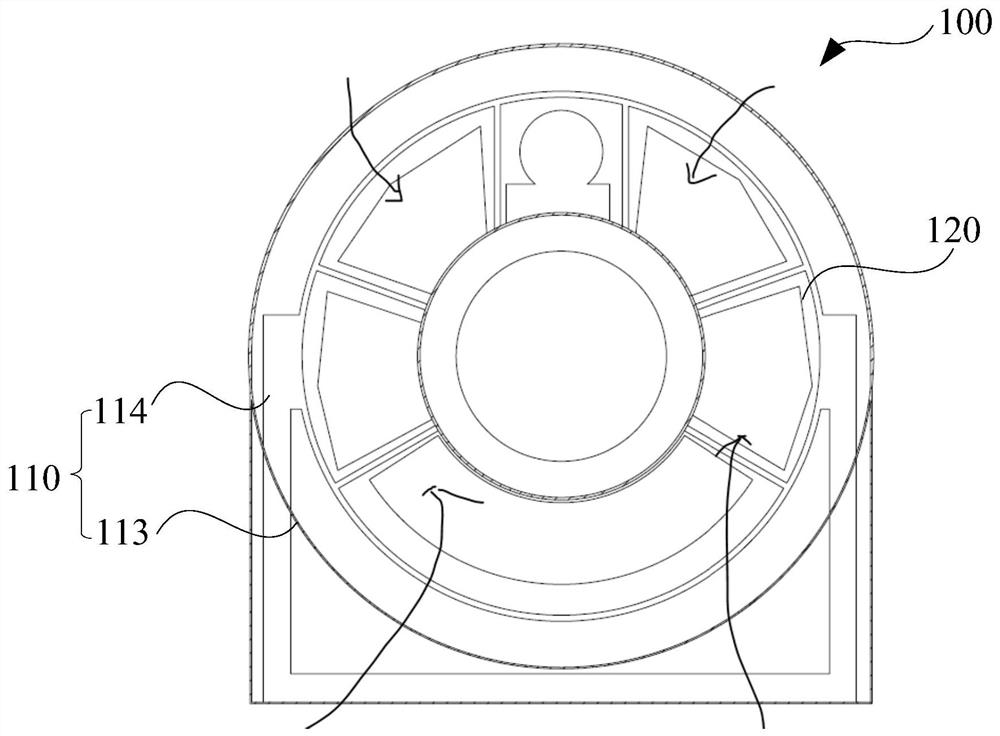 Rack structure and CT equipment