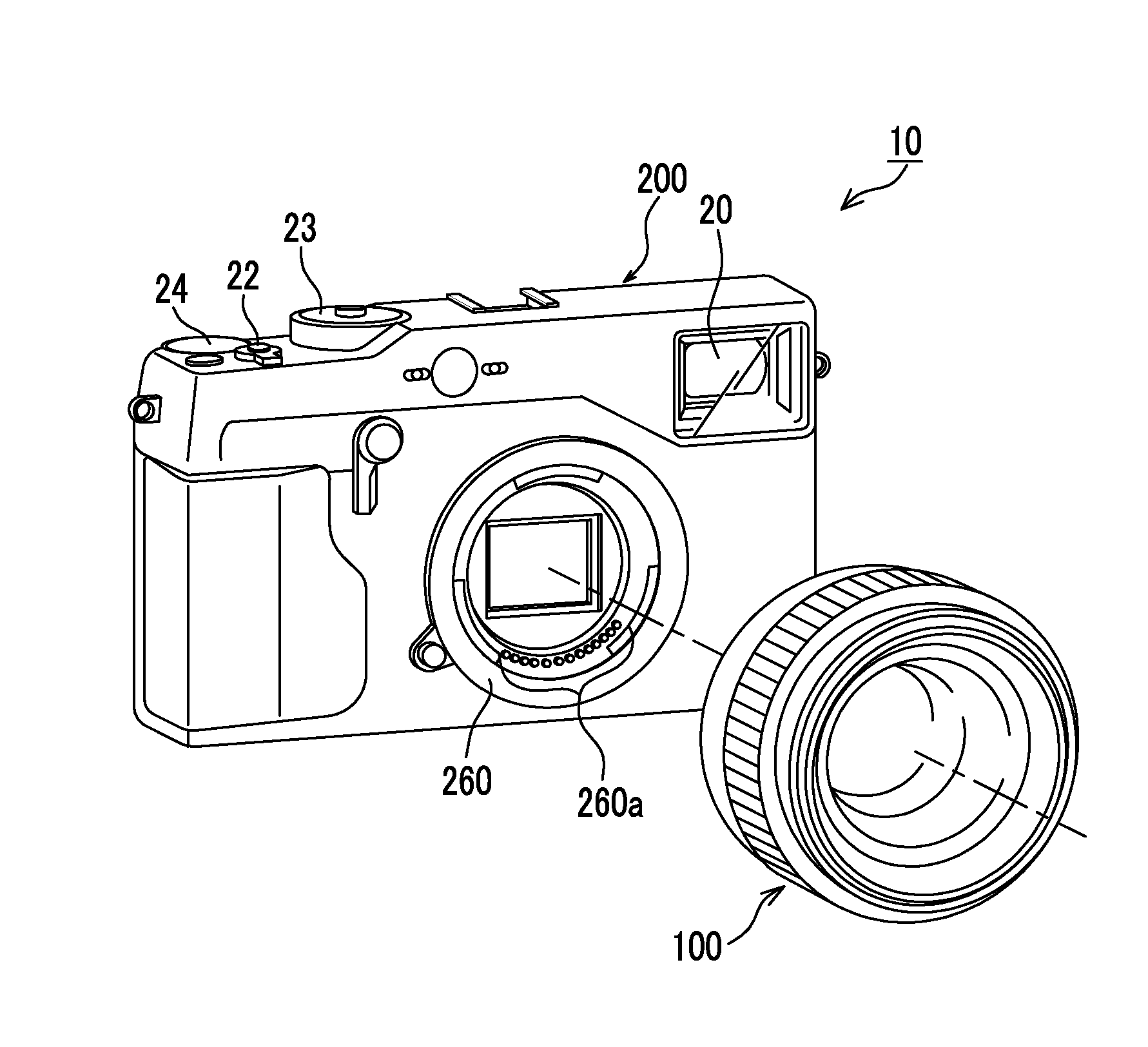 Camera system, camera body, interchangeable lens, and communication method