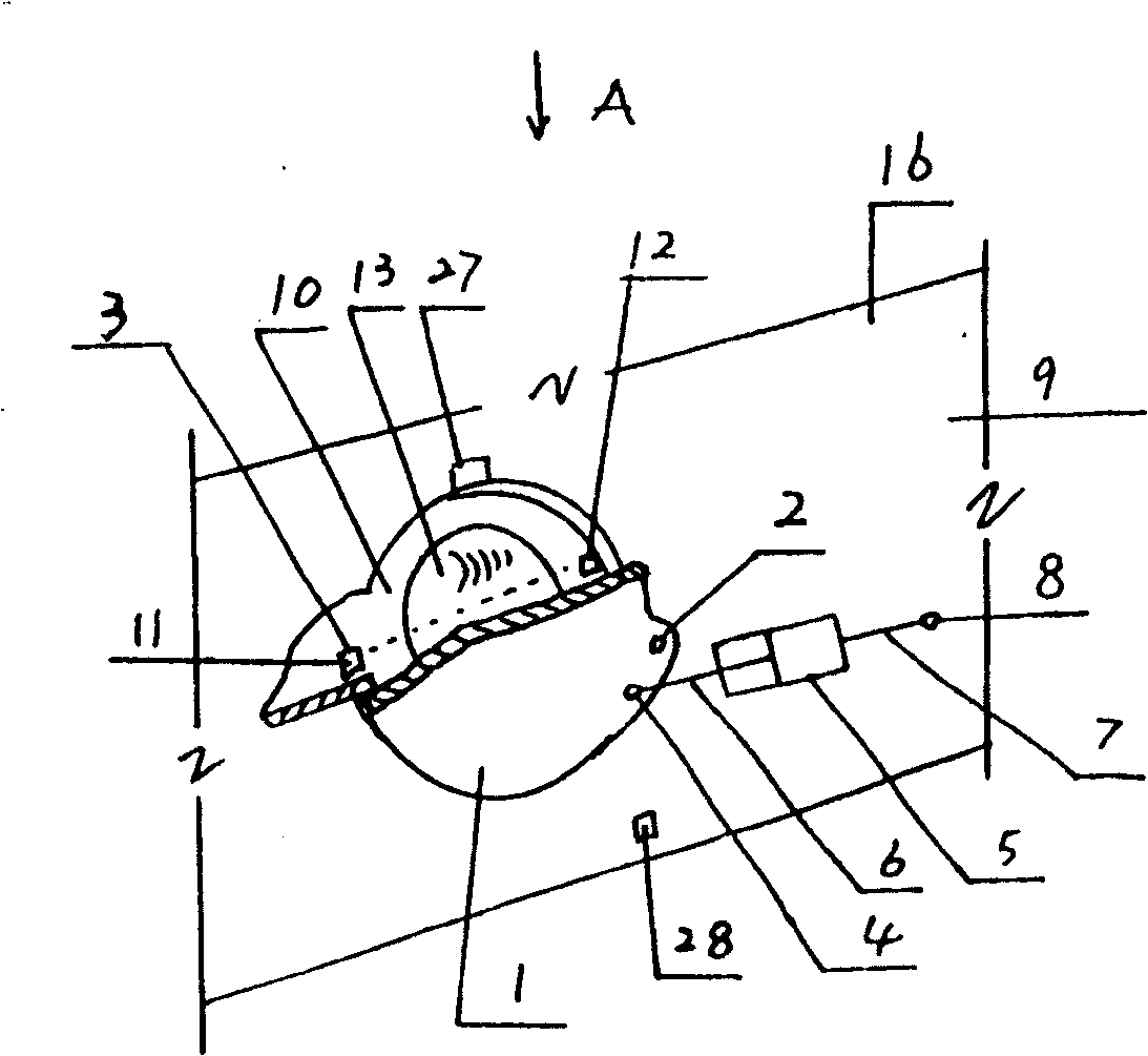 Pneuamtic gate of bowling game equipment