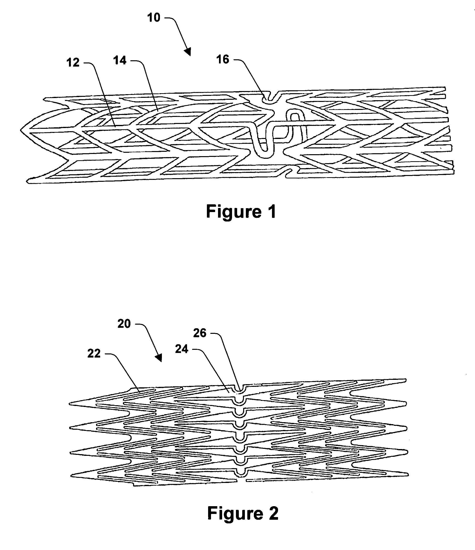 Stents with amphiphilic copolymer coatings